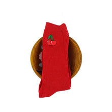 Load image into Gallery viewer, eTya 1 Pair 2019 Korean Kawaii Fruit  Embroidery Cute Sock For Women Lady Girl Cotton Winter Autumn Short Socks Sox